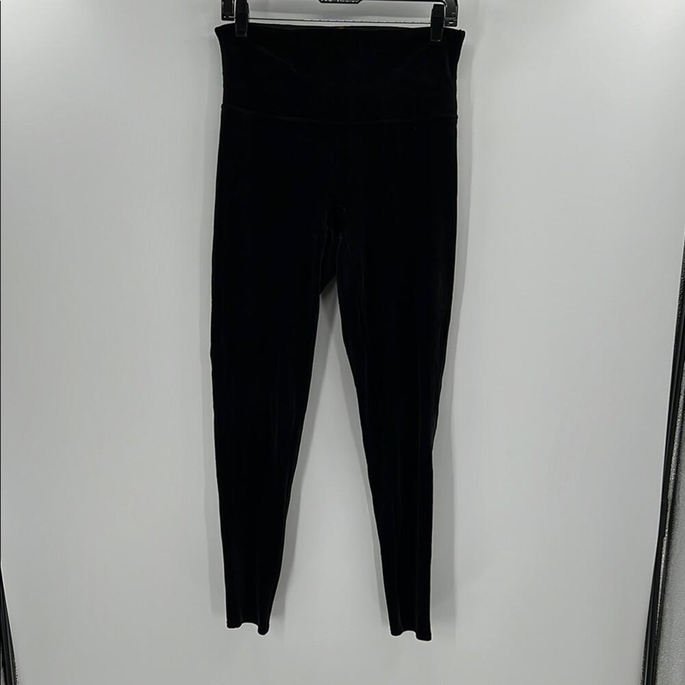 Spanx Women's Velvet High Waist Leggings - Black - XL